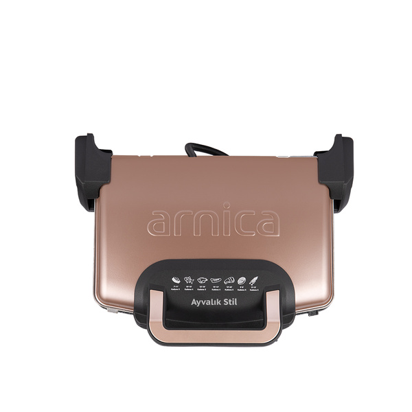 Arnica Ayvalık Stil GH26261 Tost Makinesi Rose - 5
