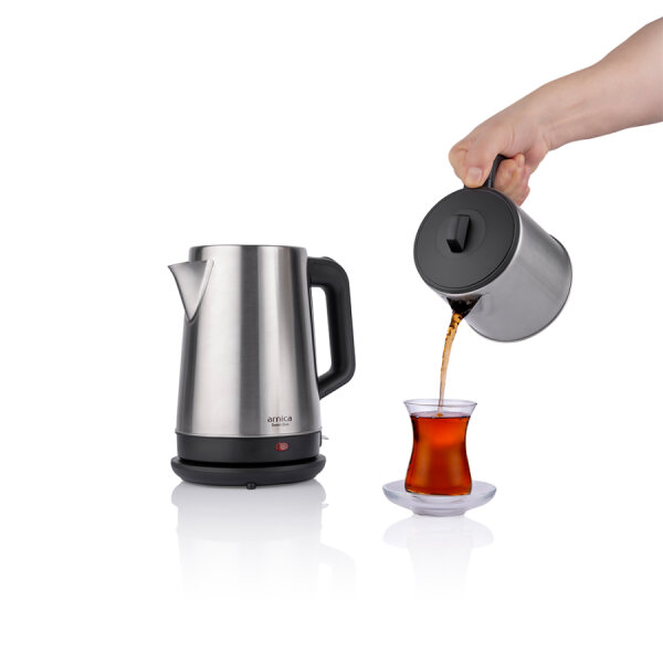 Arnica Demli Duo Çay Makinesi Inox - 4