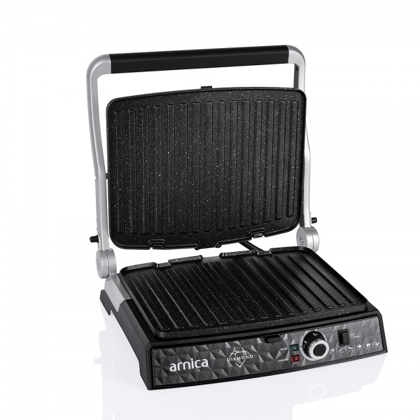 Arnica Diamond Granit Izgaralı Tost Makinesi İnox - 8