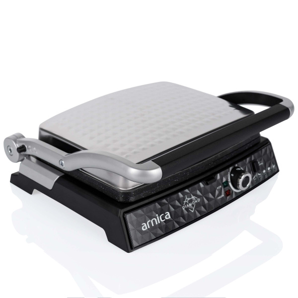 Arnica Diamond Granit Izgaralı Tost Makinesi İnox - 1