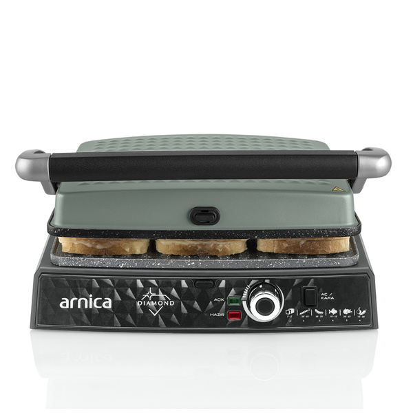 Arnica Diamond Granit Izgaralı Tost Makinesi Mint - 8