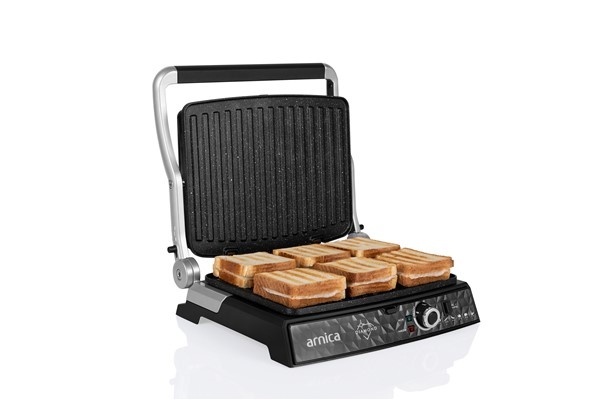Arnica Diamond Granit Izgaralı Tost Makinesi Siyah - 23