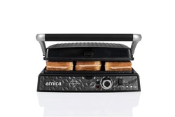 Arnica Diamond Granit Izgaralı Tost Makinesi Siyah - 24