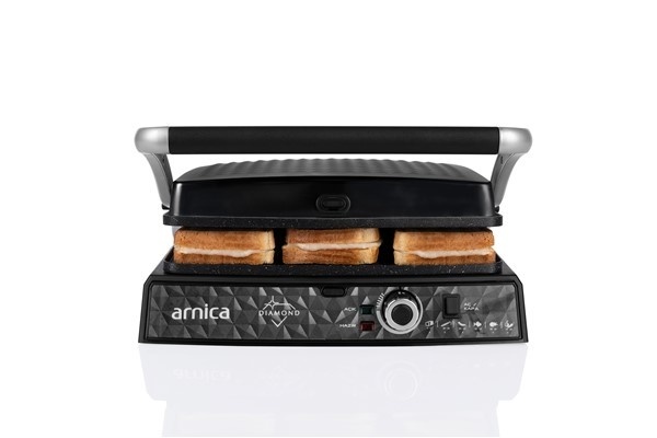 Arnica Diamond Granit Izgaralı Tost Makinesi Siyah - 24