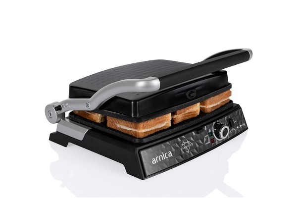 Arnica Diamond Granit Izgaralı Tost Makinesi Siyah - 3