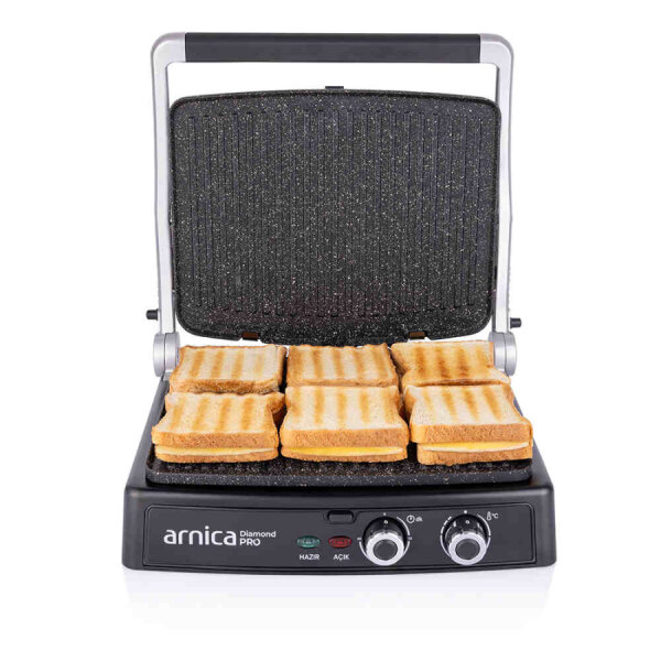 Arnica Diamond Pro Tost Makinesi Siyah - 4
