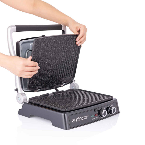 Arnica Diamond Pro Tost Makinesi Siyah - 6