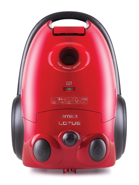 Arnica Lotus ET14111 Toz Torbalı Elektrikli Süpürge Kırmızı