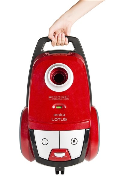 Arnica Lotus Turbo ET14280 Toz Torbalı Elektrikli Süpürge Kırmızı