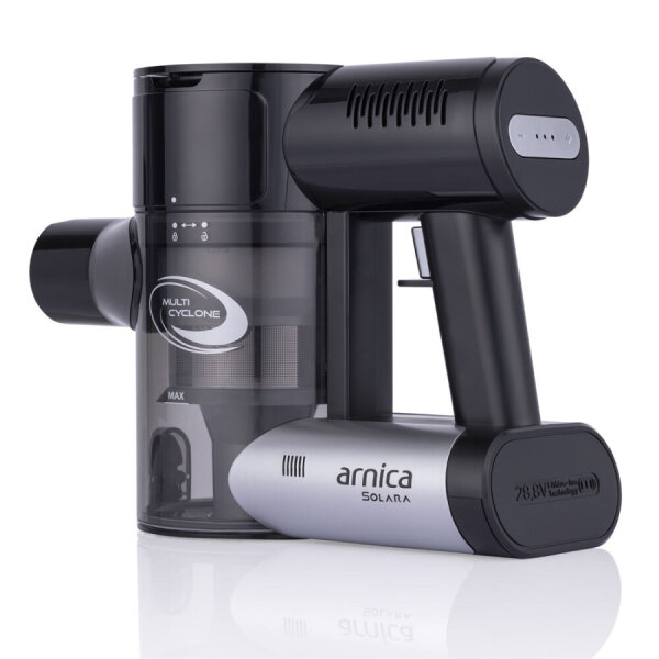 Arnica Solara Şarjlı Dik Süpürge Siyah - 12