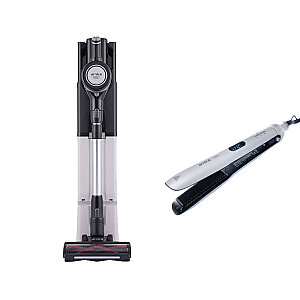 Arnica 2'li Set Solara Tower İstasyonlu Süpürge ve Luna Buharlı Saç Düzleştirici - 