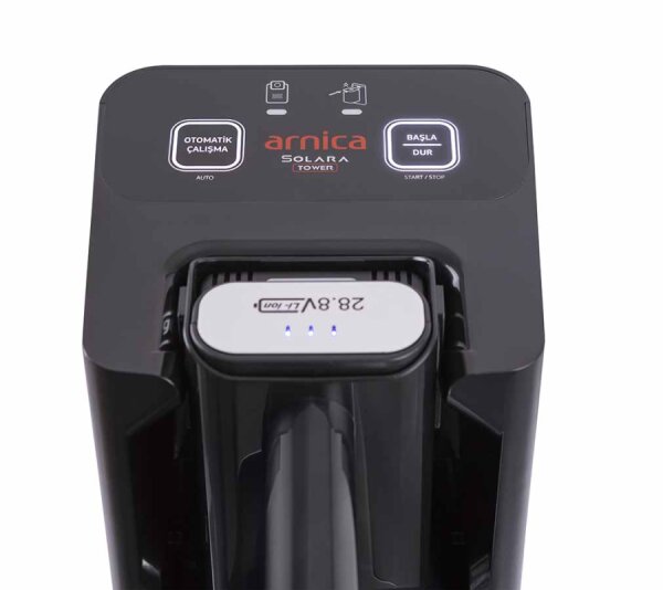 Arnica Solara Tower Otomatik Toz Boşaltma İstasyonlu Şarjlı Dik Süpürge - 4
