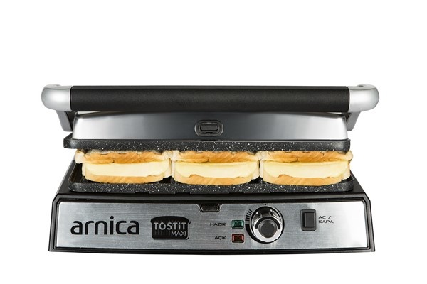 Arnica Tostit Maxi Granit Izgaralı Tost Makinesi Inox - 6