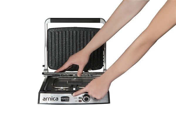 Arnica Tostit Maxi Granit Izgaralı Tost Makinesi Inox - 13