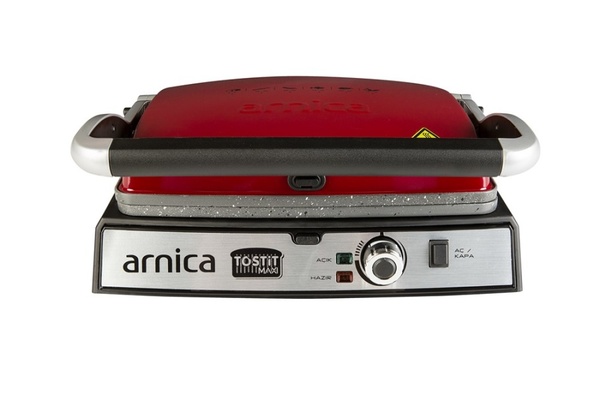 Arnica Tostit Maxi Granit Izgaralı Tost Makinesi Kırmızı - 2