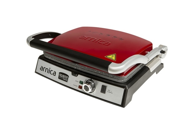 Arnica Tostit Maxi Granit Izgaralı Tost Makinesi Kırmızı - 5