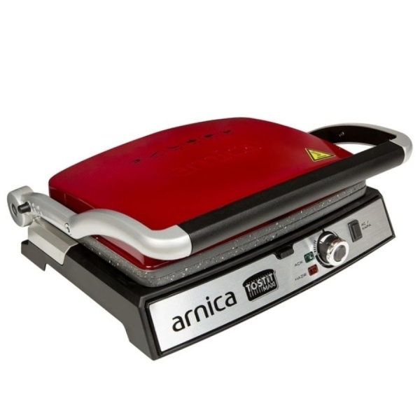 Arnica Tostit Maxi Granit Izgaralı Tost Makinesi Kırmızı - 1